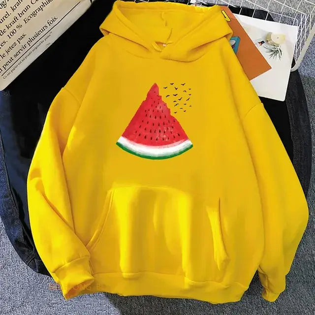 Palestinian watermelon graphic hoodie