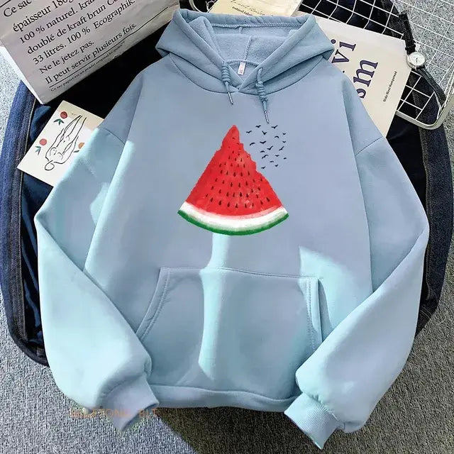 Palestinian watermelon graphic hoodie