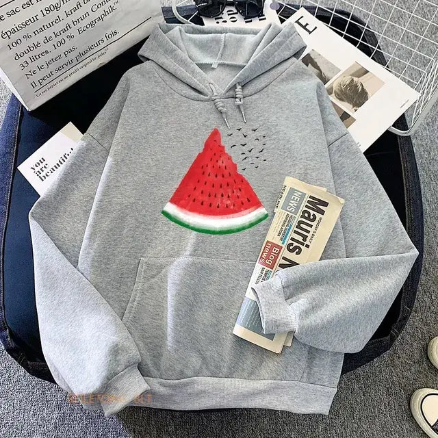 Palestinian watermelon graphic hoodie