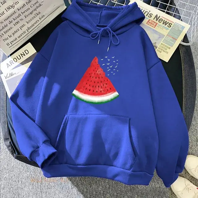 Palestinian watermelon graphic hoodie