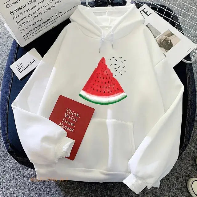 Palestinian watermelon graphic hoodie