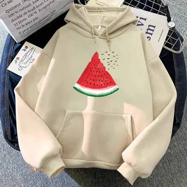 Palestinian watermelon graphic hoodie