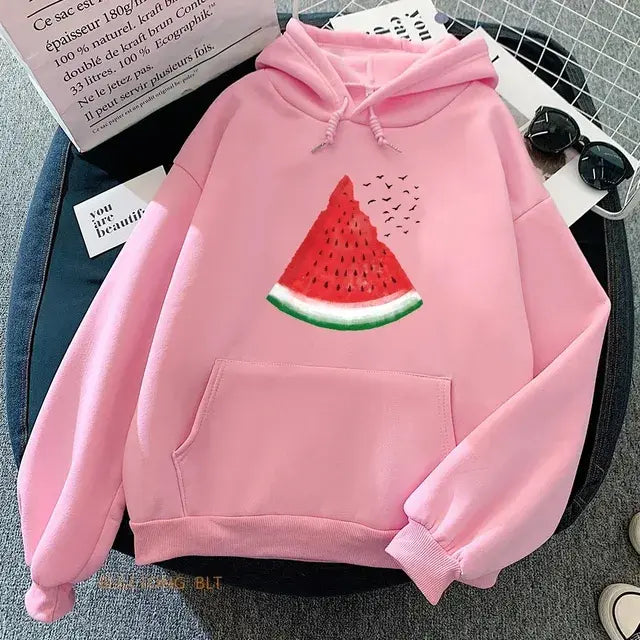 Palestinian watermelon graphic hoodie