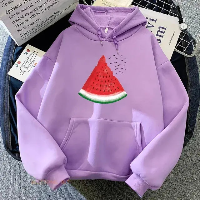 Palestinian watermelon graphic hoodie