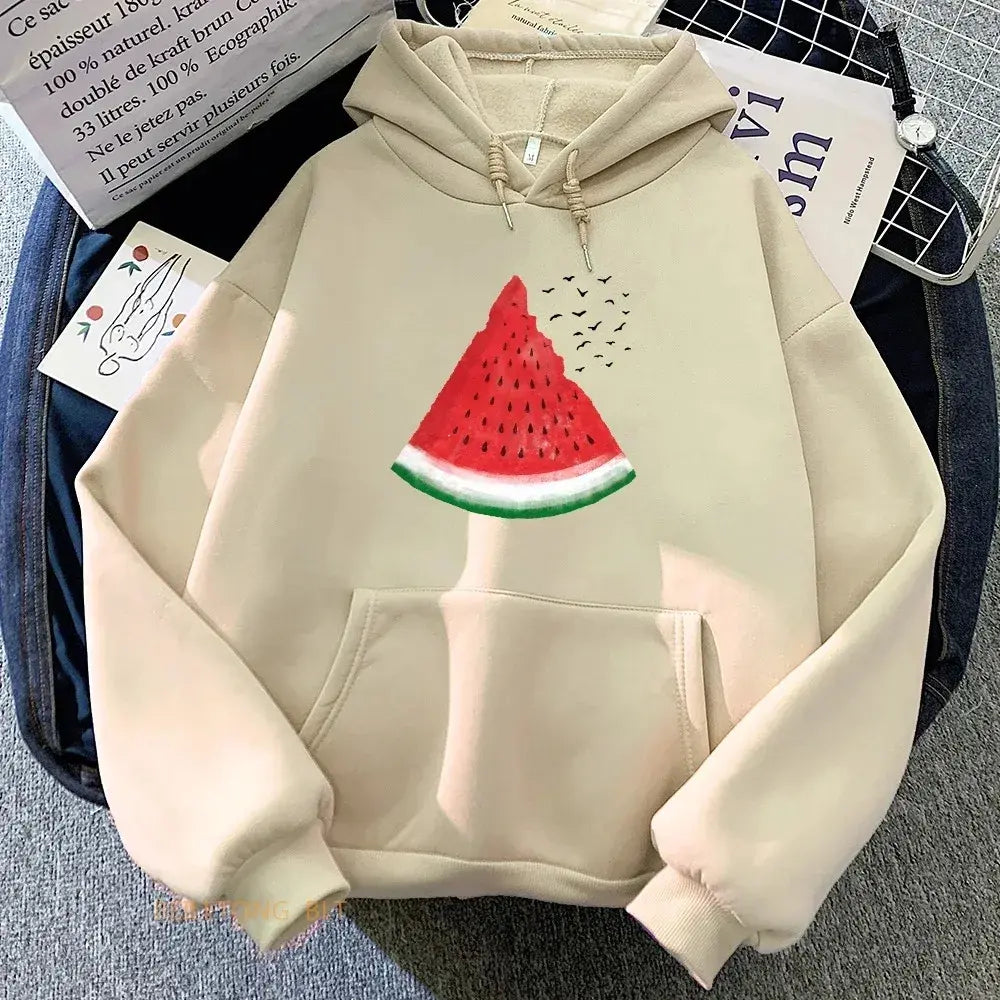 Palestinian watermelon graphic hoodie