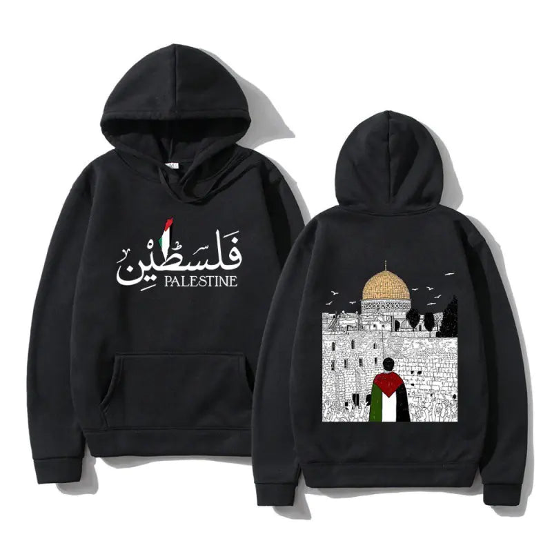 Palestine Mosque Graphic Hoodie for Men (One Piece)