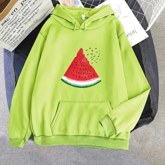 Palestinian watermelon graphic hoodie