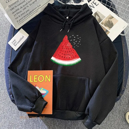 Palestinian watermelon graphic hoodie